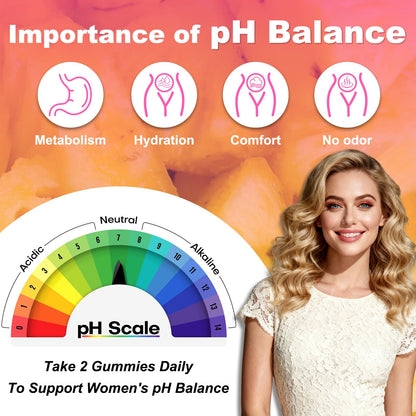 Flyrocer Feminine Balance Gummies – PH Balance & Vaginal Flora Support (60 Count) – Vegan