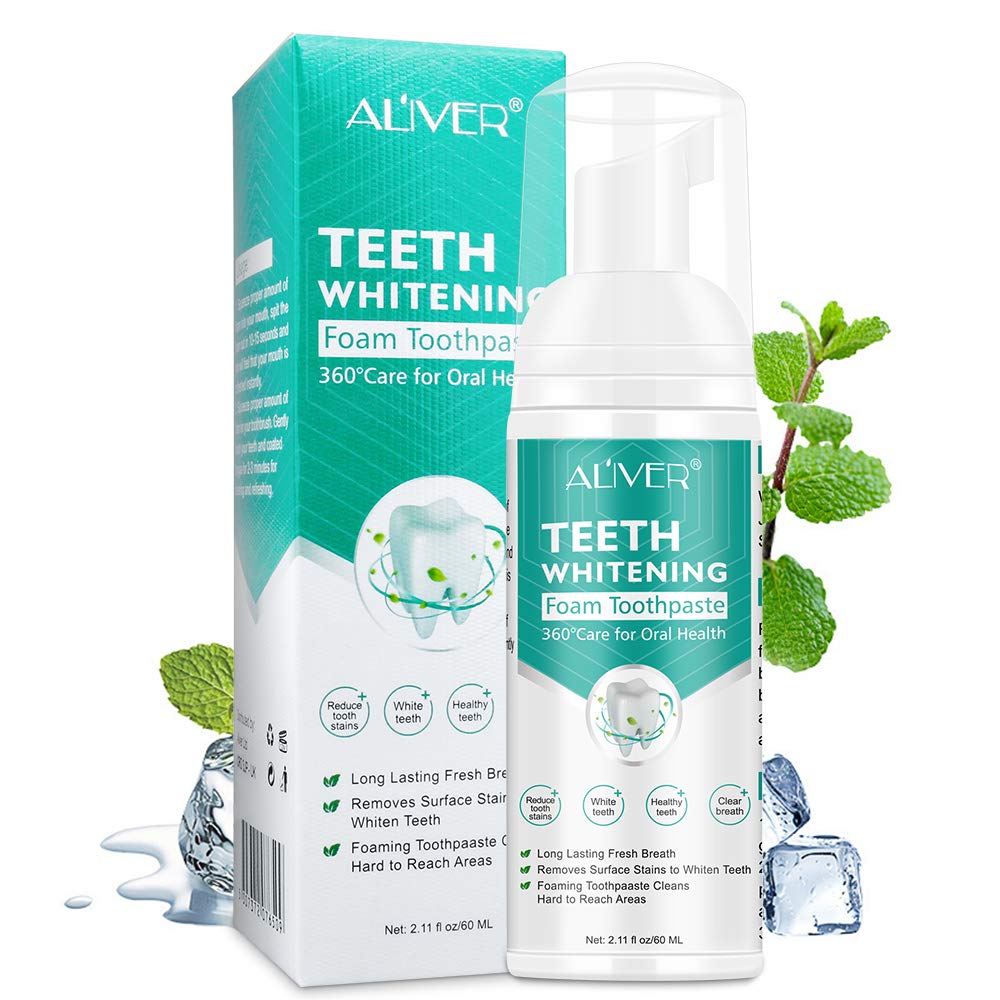 Foam Toothpaste with Fluoride - Ultra-Fine Mousse Whitening 60ML