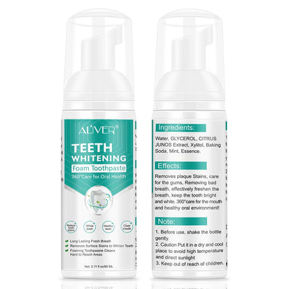 Foam Toothpaste with Fluoride - Ultra-Fine Mousse Whitening 60ML
