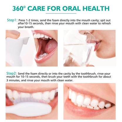Foam Toothpaste with Fluoride - Ultra-Fine Mousse Whitening 60ML