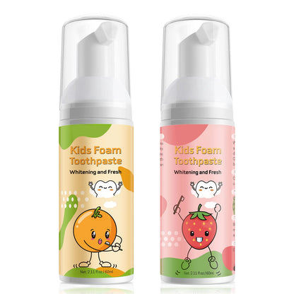 Foam Toothpaste for Kids | Low Fluoride & U-Shape Toothbrush