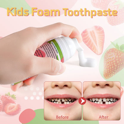 Kids Foam Toothpaste with Low Fluoride for U-Shape Electric Toothbrush (3+)