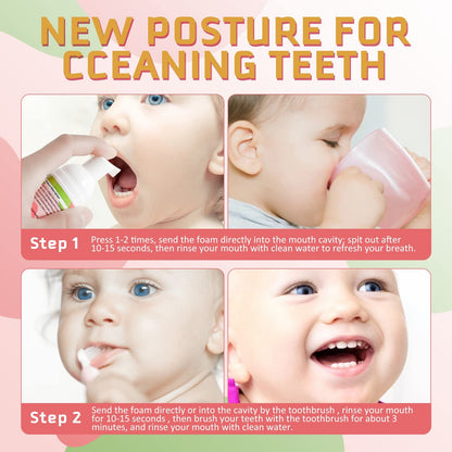 Kids Foam Toothpaste with Low Fluoride for U-Shape Electric Toothbrush (3+)