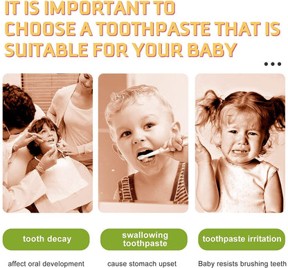 Foam Toothpaste Kids with Fruit Flavor – Low Fluoride, Gluten-Free