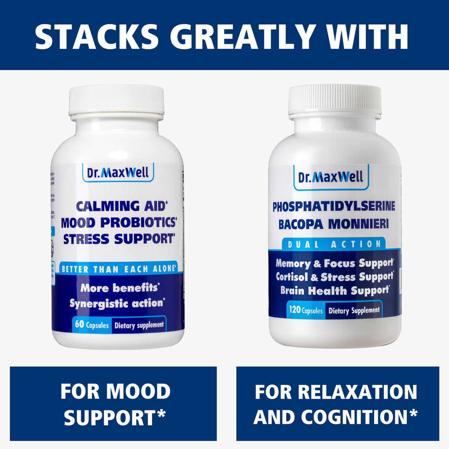 Dopamine & Serotonin Support – 4-in-1 Mucuna Pruriens & 5-HTP, 60 Capsules
