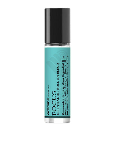 Focus Essential Oil Roll On, Pre-Diluted 10ml (1/3 fl oz), Great Studying Essentials