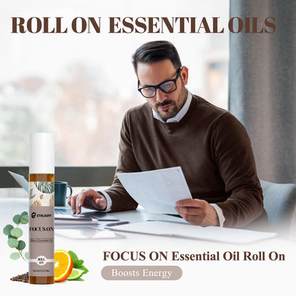 Essential Oil Roll-On Blend – Focus, Mood, Sleep | Gifts for Women & Men