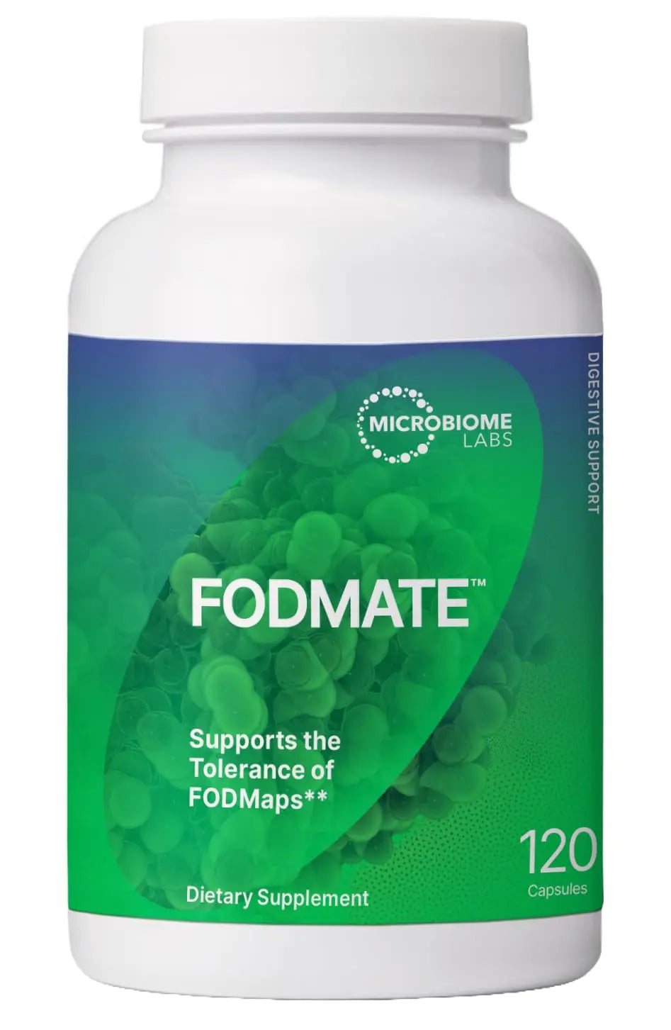 Microbiome Labs FODMATE Digestive Enzymes for Women & Men — Low FODMAP Support (120 Capsules) BritishVita | Premium UK Vitamins & Wellness Supplements