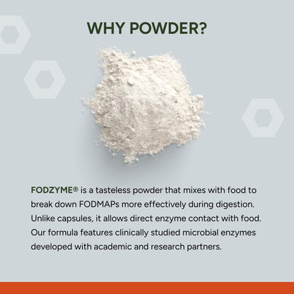 FODZYME On-The-Go Digestive Enzymes for Gut Health | Low FODMAP Support 30 Dose