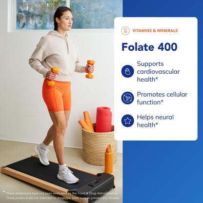 Pure Encapsulations Folate 400 | Metafolin L-5-MTHF Supplement | 90 Capsules