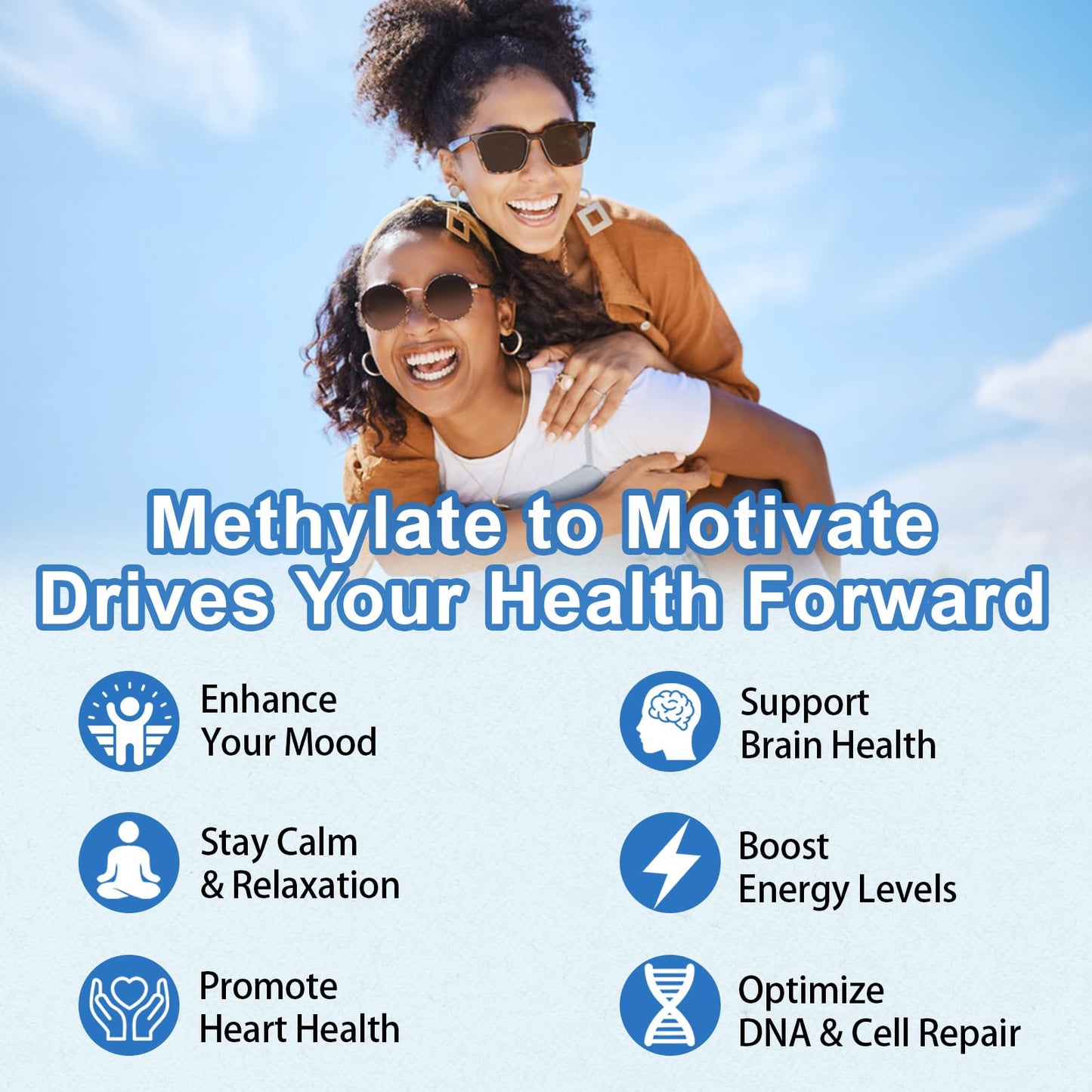 L-Methylfolate 15mg Gummies with Methyl B12 – 60 Count | Sugar Free, Vegan, Non-GMO Folate 5-MTHF