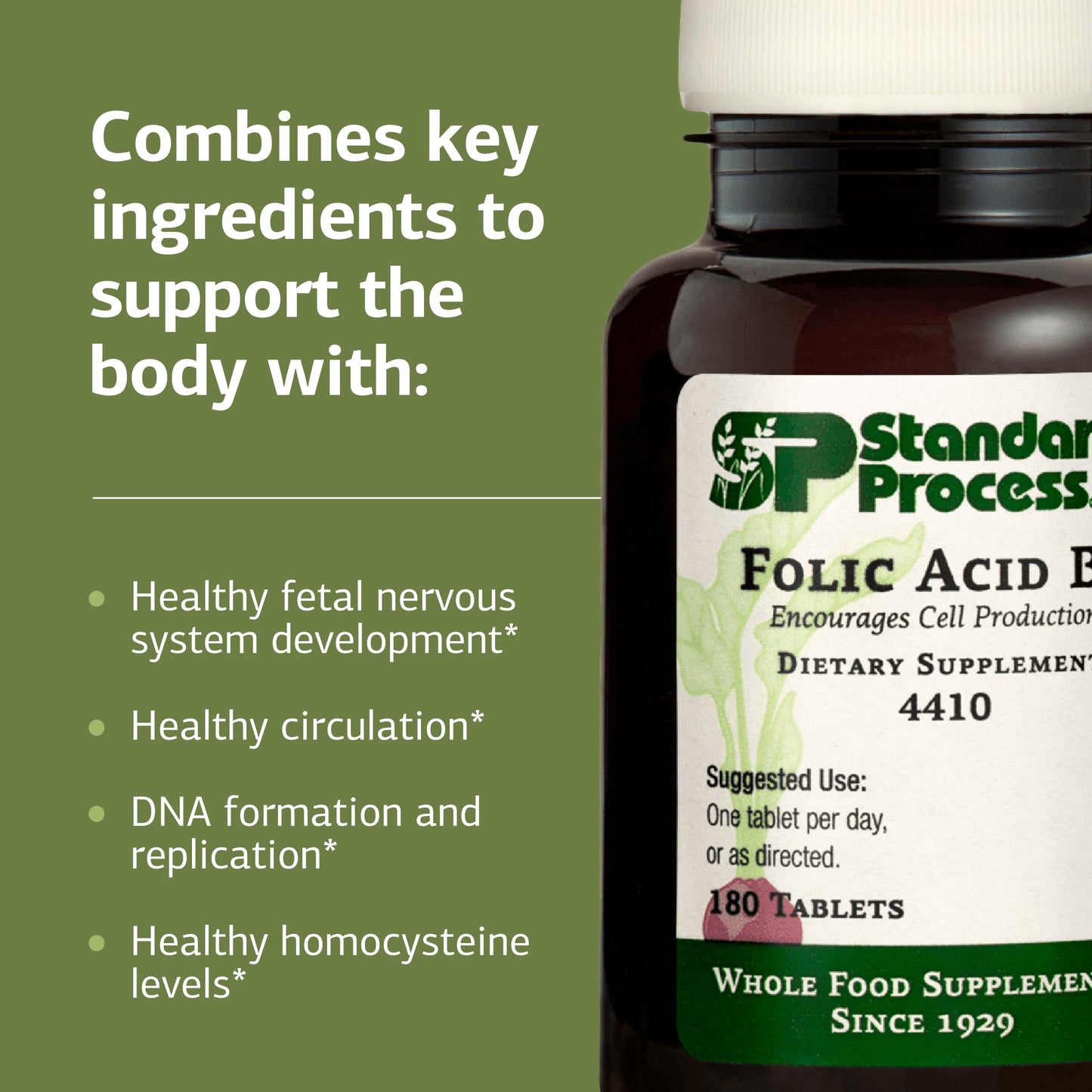 Standard Process Inc. Folic Acid B12-180 Tablets – Buy Online