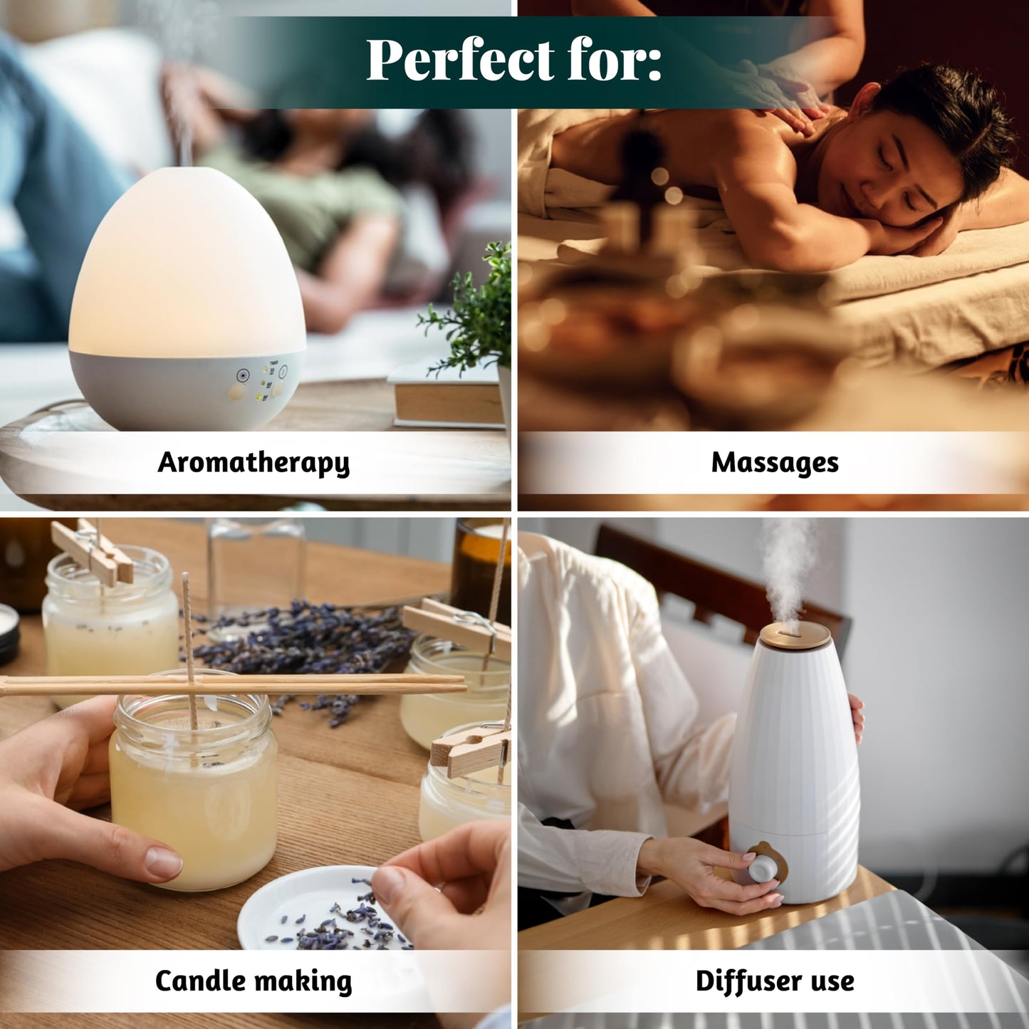 Folkulture Advent Calendar 2025 – 24 Essential Oils for Diffuser | Vanilla, Rosemary & Peppermint