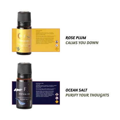 Folkulture Essential Oils for Diffuser Oil | Set of 6 Fragrance Oil or Diffuser Oils Scents for Home | Diffuser Essential Oil | Fragrance Oil for Diffusers- White Sage, Cedarwood