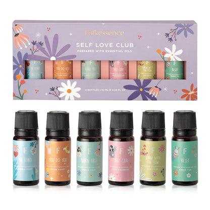 Folkulture Essential Oils for Diffuser – Set of 6 Fragrances (Green Tea, Ocean Salt)