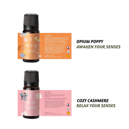 Folkulture Essential Oils for Diffuser – Set of 6 Fragrances (Green Tea, Ocean Salt)
