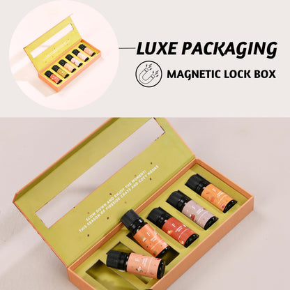Folkulture Fall Essential Oils Set - 6 Diffuser Oils, Vanilla Pumpkin Spice | 60 ml