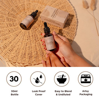 Folkulture Essential Oil Blends – 30ml (Pack of 1) | Sandalwood & Palo Santo Diffuser Oils for Home Fragrance & Relaxation