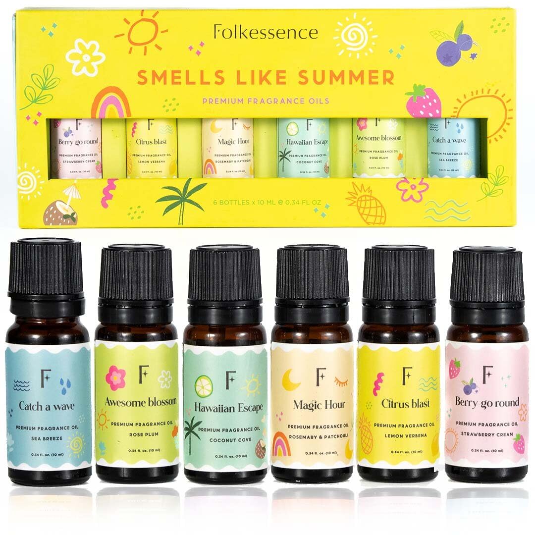 Folkulture Essential Oils Set of 6 for Home | Relaxation & Meditation