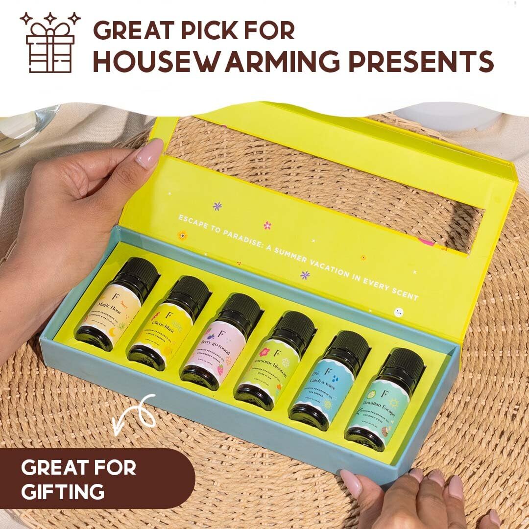 Folkulture Essential Oils Set of 6 for Home | Relaxation & Meditation