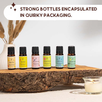 Folkulture Essential Oils Set of 6 for Home | Relaxation & Meditation