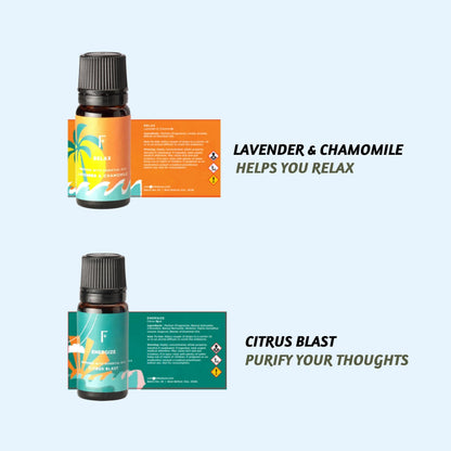 Folkulture Essential Oils for Diffuser Oil - 6-Pack Fragrance Oils for Home | Lavender & Sandalwood