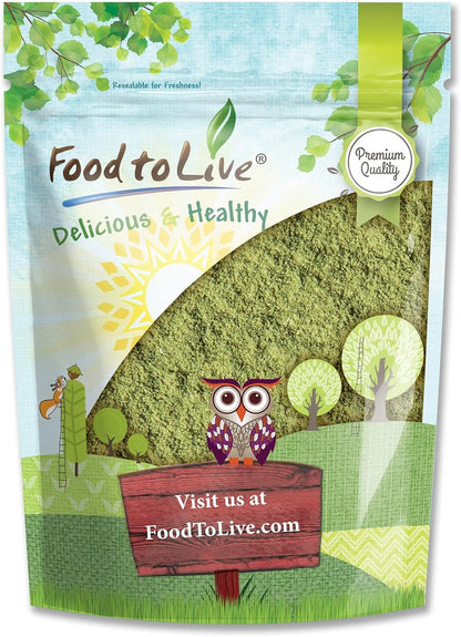 Food to Live Alfalfa Powder - 1.5 lbs | Raw Whole Young Leaves | Vegan, Keto & Paleo