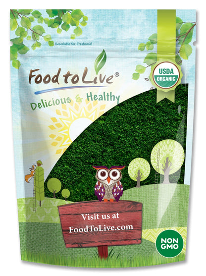 Food to Live Organic Algae Powder Mix – 4 oz, Spirulina & Chlorella 1:1, Non-GMO