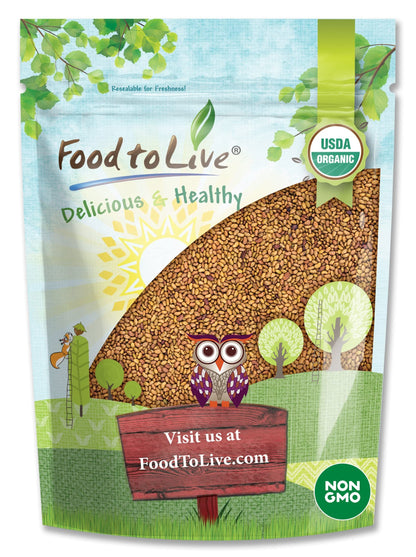 Food to Live Organic Alfalfa Sprouting Seeds - 8 oz, Non-GMO, Kosher, Raw