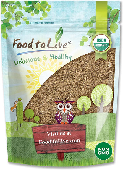Food to Live Organic Psyllium Husk Powder - 1 lb, Non-GMO, Kosher, Ultra Fine, Vegan, Keto Friendly