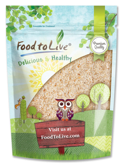 Food to Live Whole Psyllium Husks – 3 lb, Pure Psyllium Husk Flakes, Unflavored, Keto & Vegan