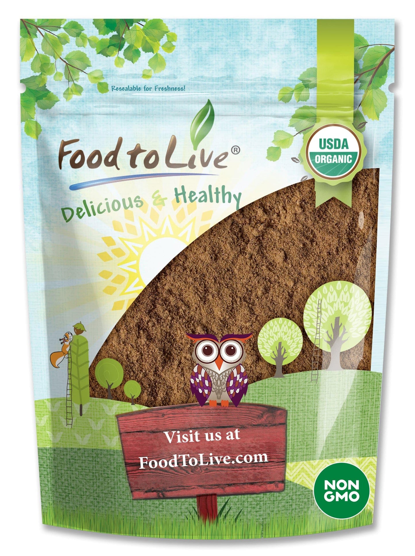 Food to Live Organic Red Reishi Mushroom Powder – 12 Ounces | Immunity & Holistic Wellness