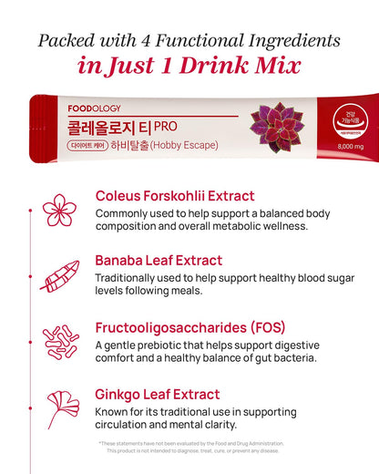 FOODOLOGY Coleology Drink Mix PRO (15 Days) – Pomegranate Wellness Drink