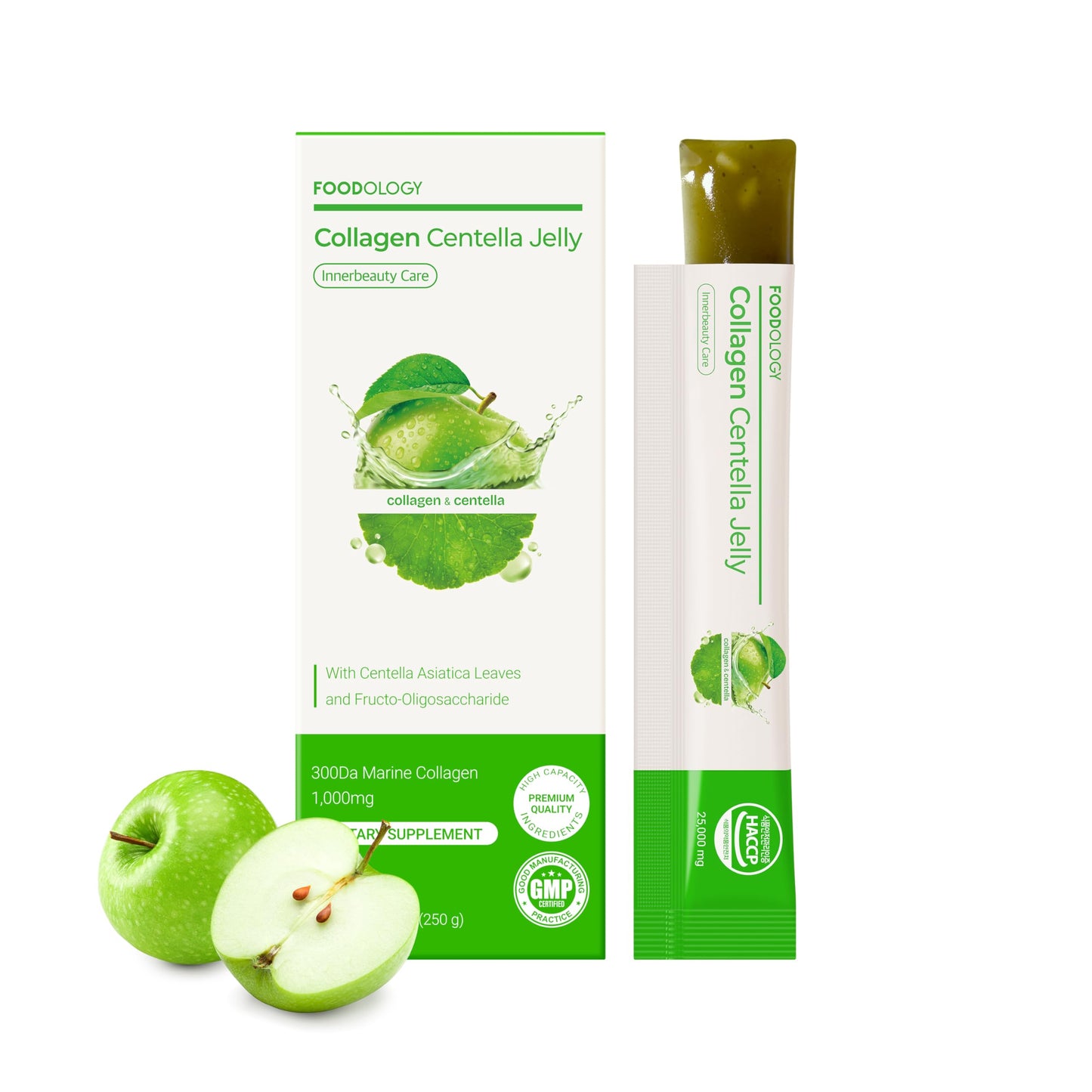FOODOLOGY Collagen Centella Jelly (10 Days) – 300Da Ultra Low Molecular Collagen