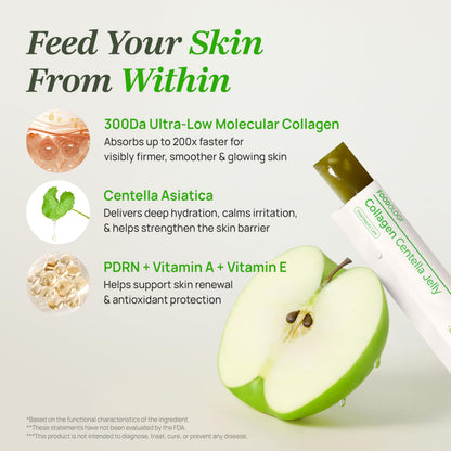 FOODOLOGY Collagen Centella Jelly (10 Days) – 300Da Ultra Low Molecular Collagen