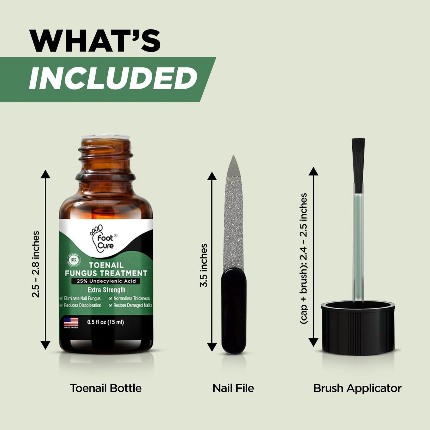Foot Cure Toenail Fungus Treatment Extra Strength – Athletes Foot & Damaged Nail Repair | Made in USA