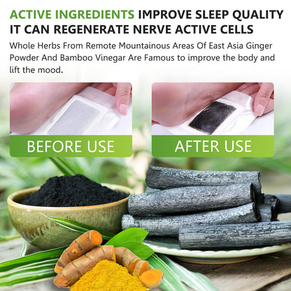 Foot Pads 30 Pcs – Bamboo Vinegar Ginger Powder Pads (Pack of 3)