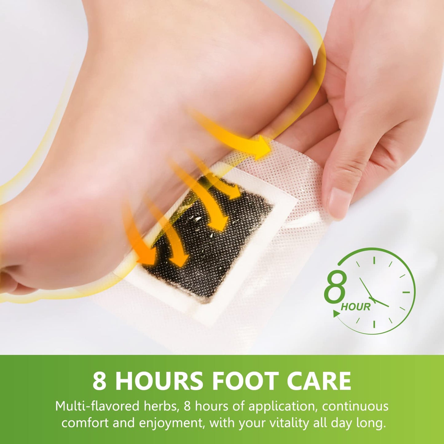 20Pcs Ginger Bamboo Vinegar Foot Pads for Deep Cleansing & Foot Care