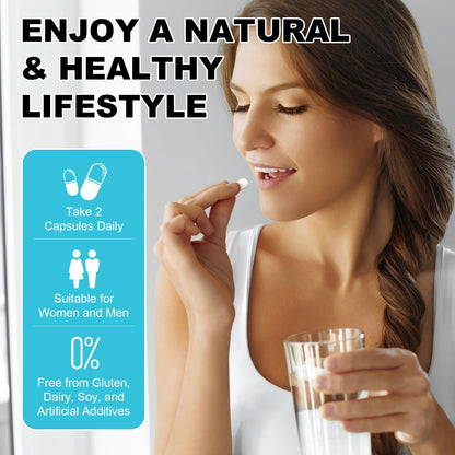 4-in-1 Gut Health Supplement with 60B CFU Probiotics for Immunity & Skin | Women & Men