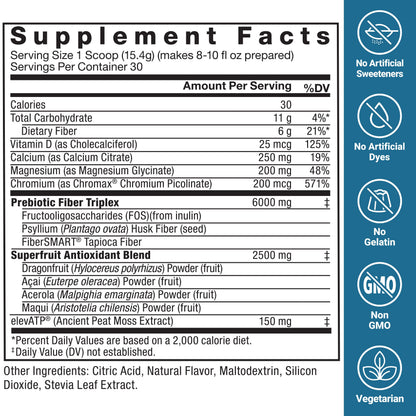 Force Factor Diet Aid Powder – Metabolism Booster, Chromax Chromium, 30 Servings