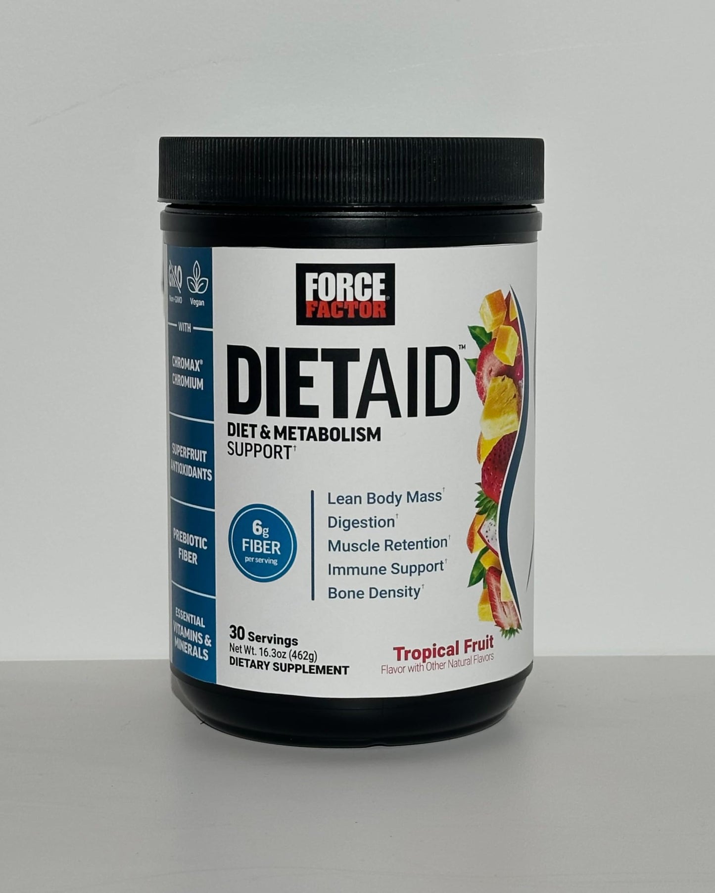 Force Factor Diet Aid Powder – Metabolism Booster, Chromax Chromium, 30 Servings