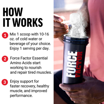 Force Factor Essential Amino Acids Powder - Full Spectrum EAAs