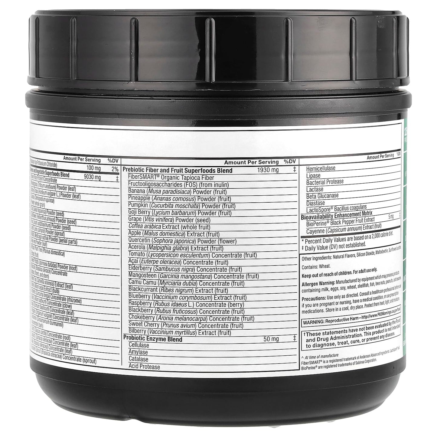 Force Factor Smarter Greens Powder – Digestion, Immunity & Energy, Probiotics & Digestive Enzymes (30 Servings)