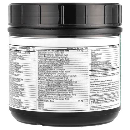 Force Factor Smarter Greens Powder – Digestion, Immunity & Energy, Probiotics & Digestive Enzymes (30 Servings)