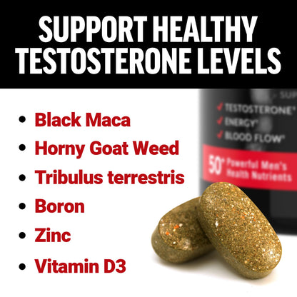 FORCE FACTOR Test X180 Multivitamin – Testosterone Support for Men (120 Tablets)