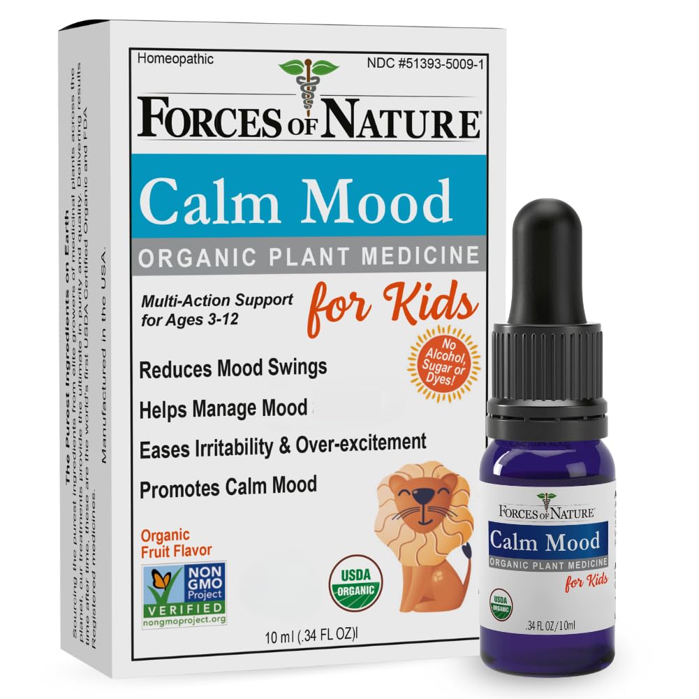 Forces of Nature Calm Mood for Kids - Organic Homeopathic Medicine, 0.34 fl oz