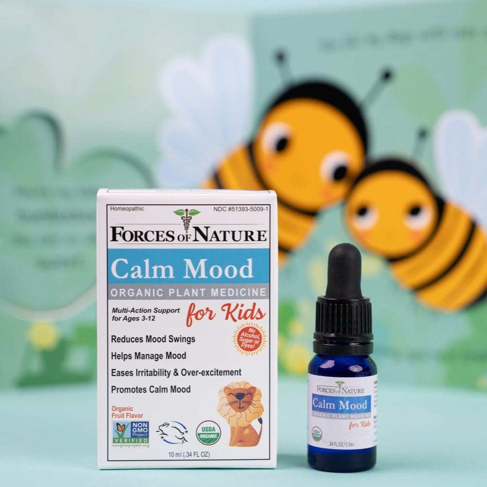 Forces of Nature Calm Mood for Kids - Organic Homeopathic Medicine, 0.34 fl oz