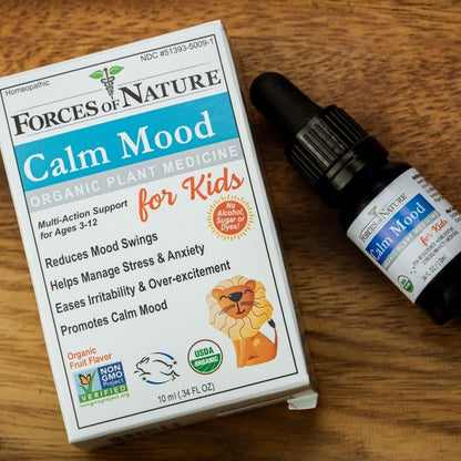 Forces of Nature Calm Mood for Kids - Organic Homeopathic Medicine, 0.34 fl oz