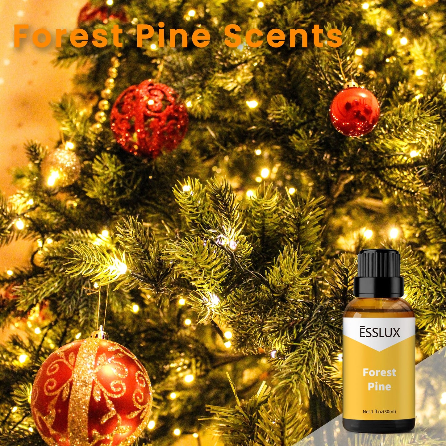 Forest Pine Fragrance Oil | ESSLUX Christmas Scents – 30 ml for Diffuser, Candle & Soap Making