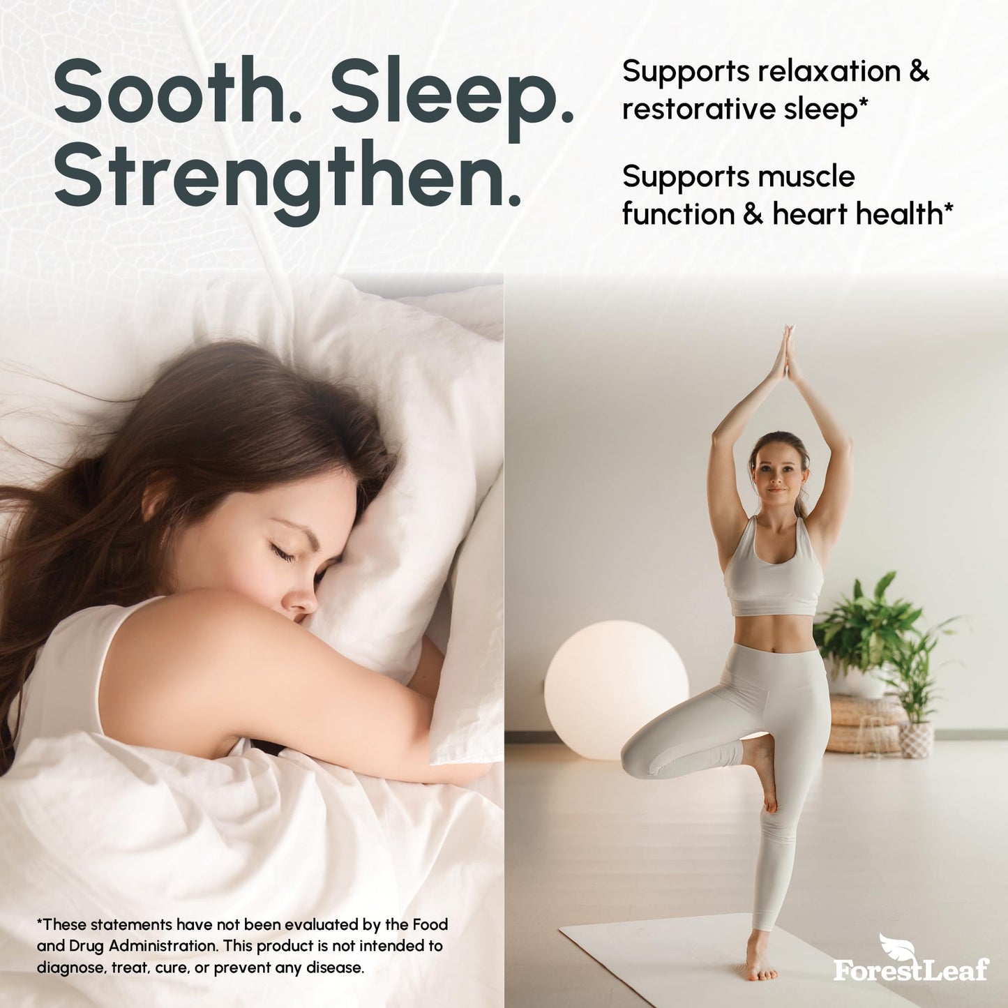 ForestLeaf Magnesium Complex 500mg – 120 Ct | Sleep, Relaxation & Muscle Support
